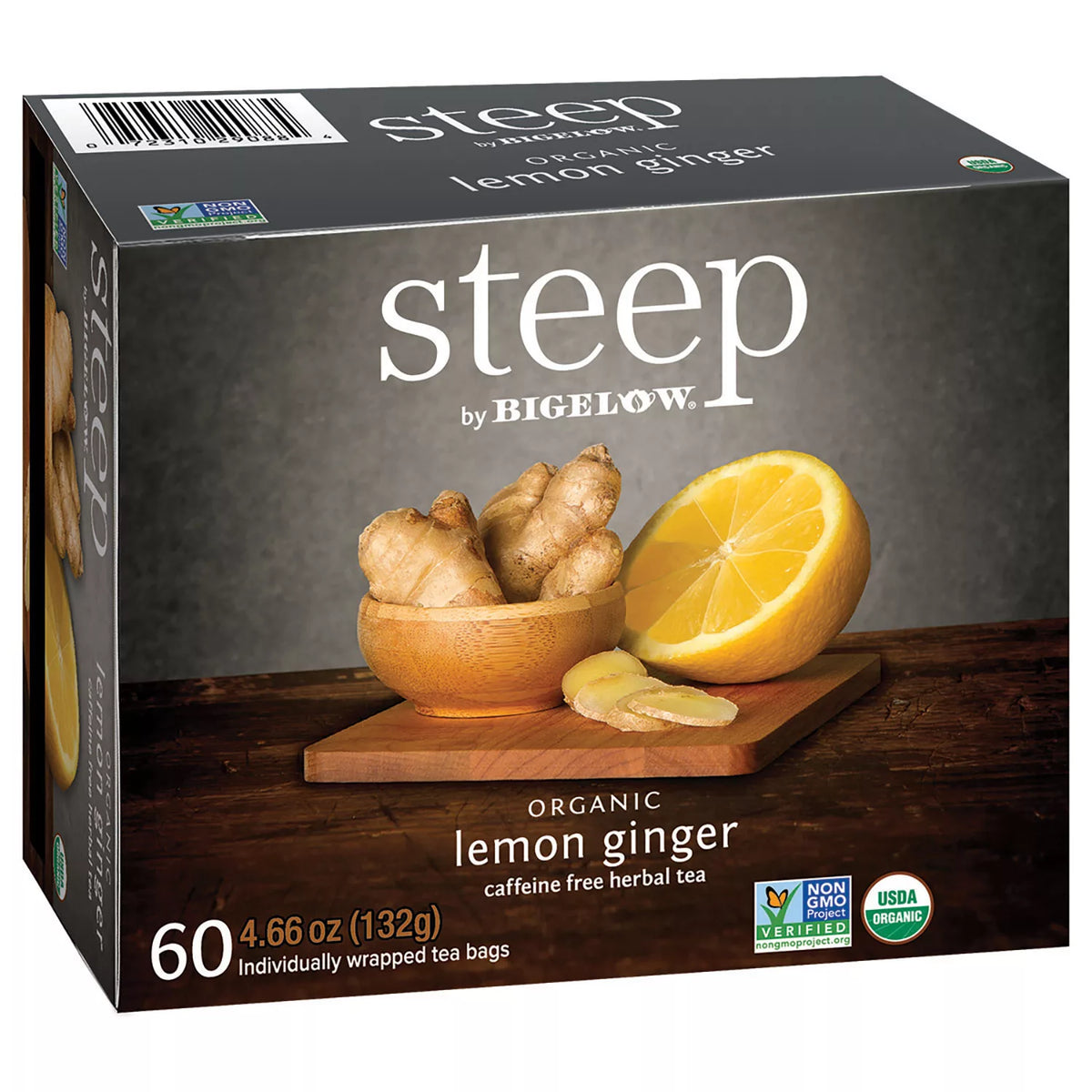 Bigelow Lemon Ginger Herbal Tea, 60 ea