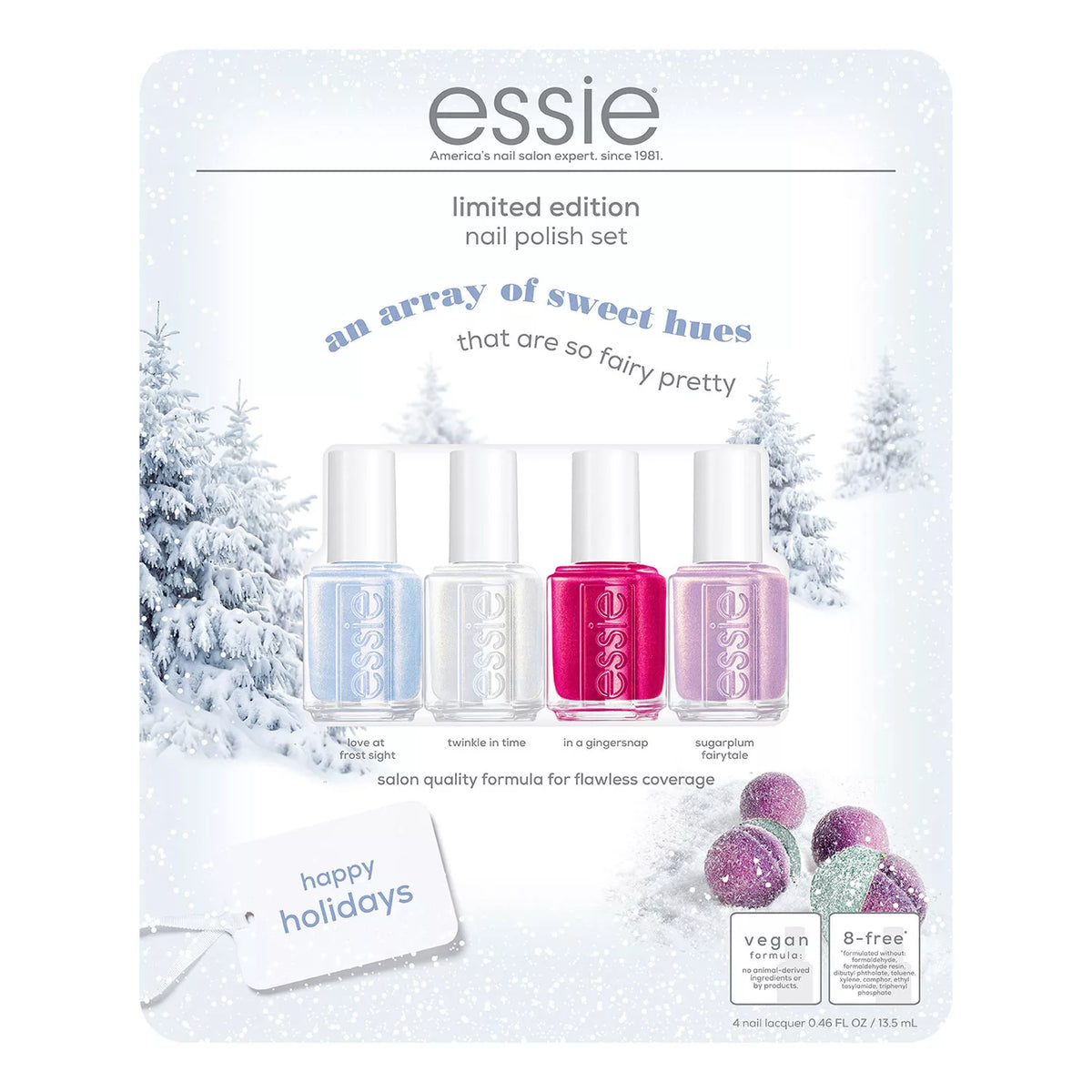 Essie Nail Polish Set, 4 ea