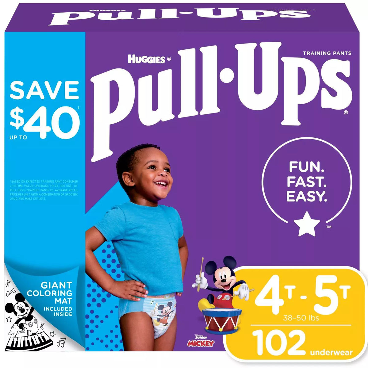 Huggies Pull-Ups Training Pants for Boys, 2T-3T, 128 ea