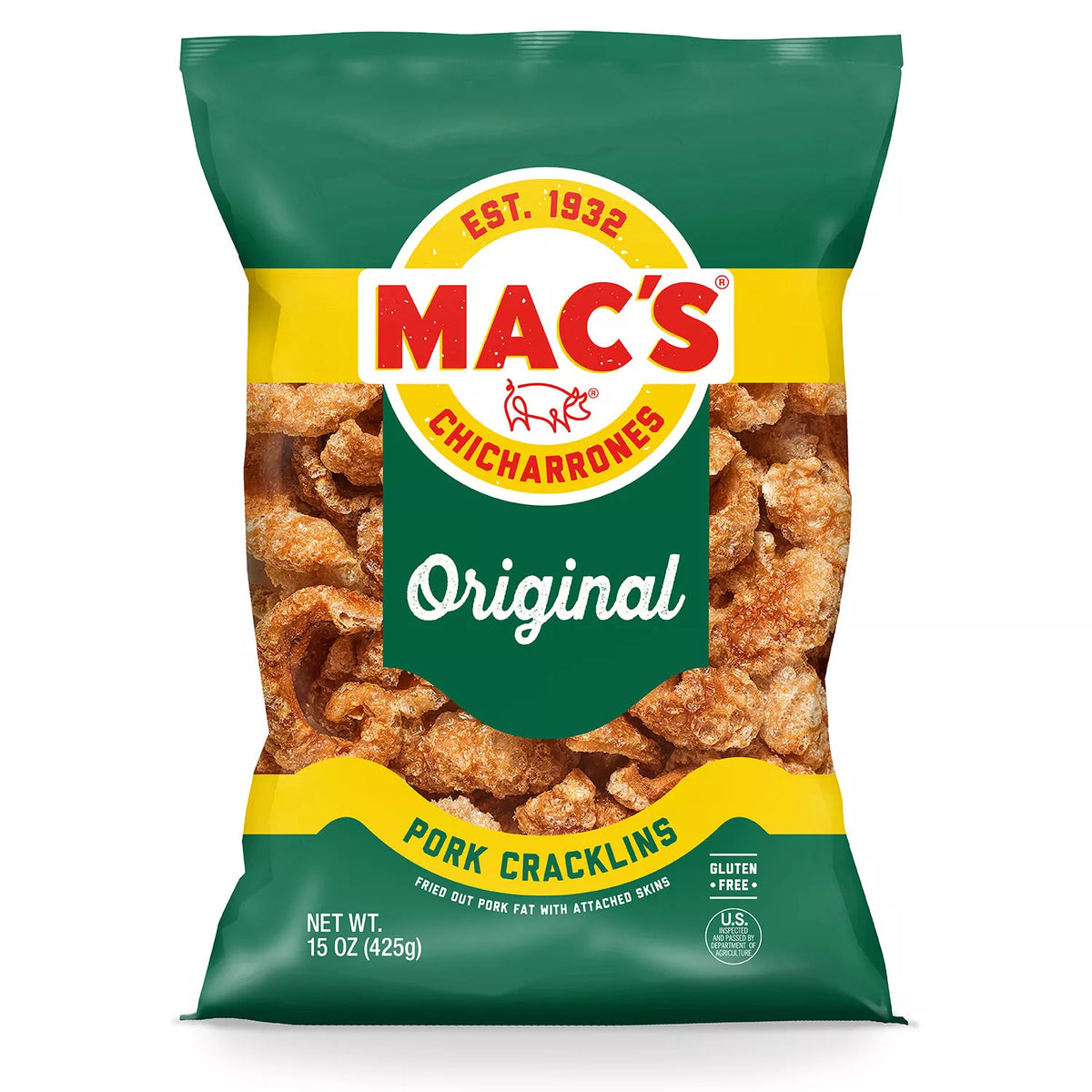 Mac's Cracklin Bag, 15 oz