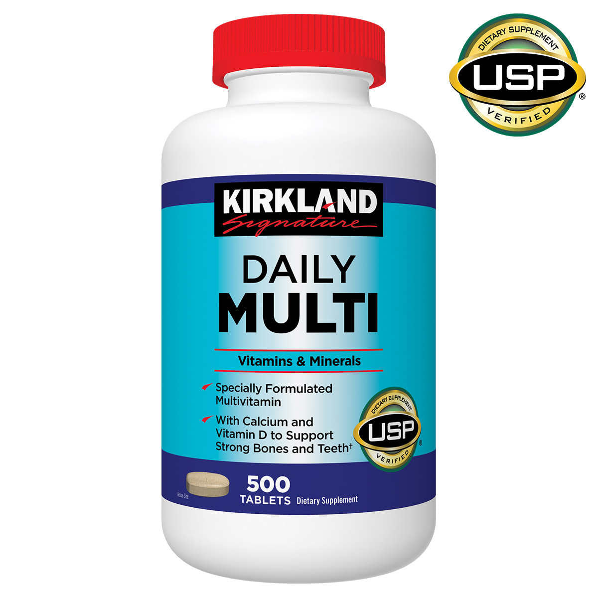 Kirkland Signature Daily Multi Tablets, 500 ea