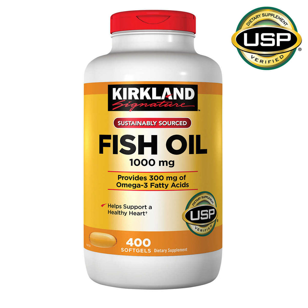 Kirkland Signature Fish Oil Softgels, 400 ea