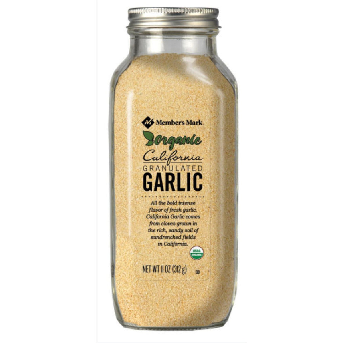 Member's Mark Organic Granulated California Garlic, 11 oz